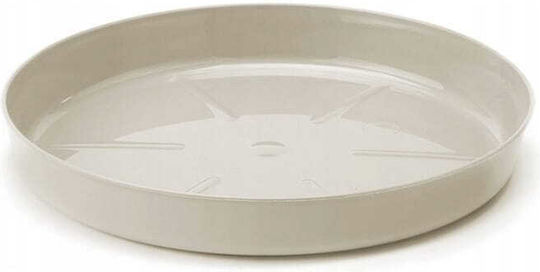 Lamela Plastic Pot Plate Taupe 21x21cm