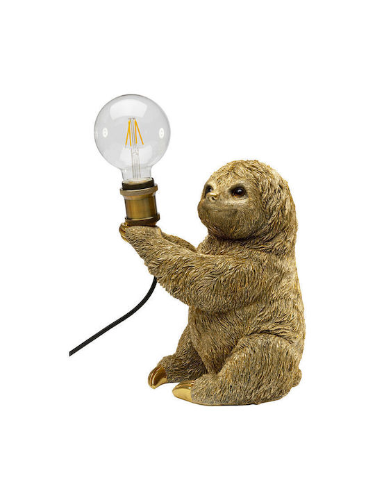 Φωτιστικό Επιτραπέζιο Animal Sloth Χρυσό 20x25x30 Εκ