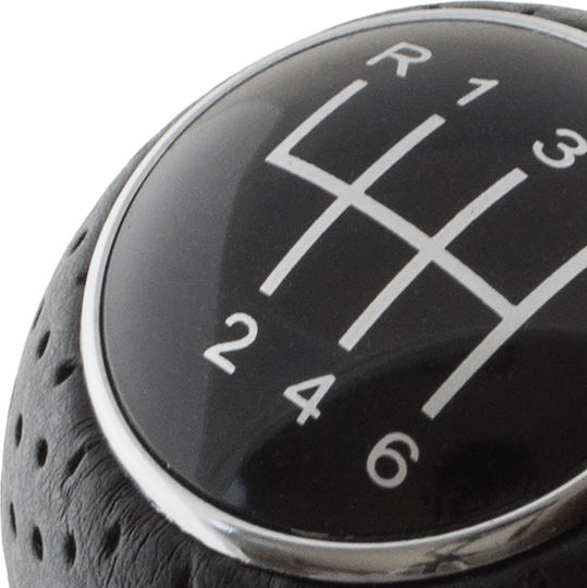 Audi A4 B6 00-04 Schwarzer 6-Gang Schaltknopf + Schwarze Gamaschen