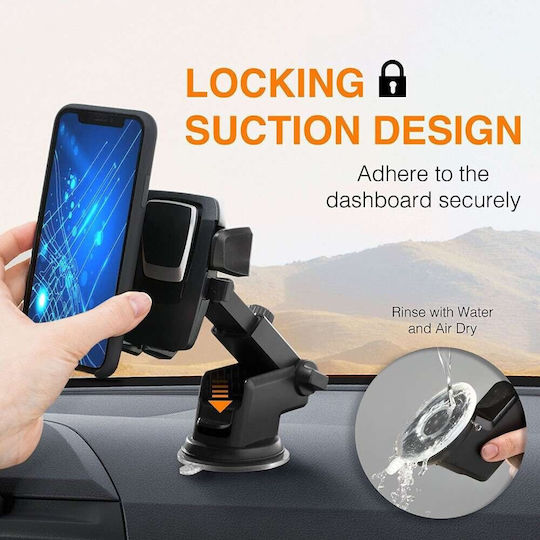 Alista Home 3rd Car Phone Holder Black