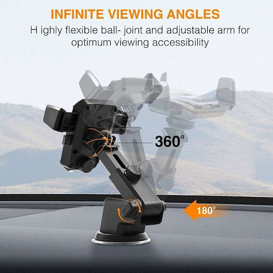 Alista Home 3rd Car Phone Holder Black