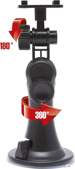 Universal Car Phone Holder Windshield Suction Cup Adjustable 40-120 Mm Rotating Secure Grip