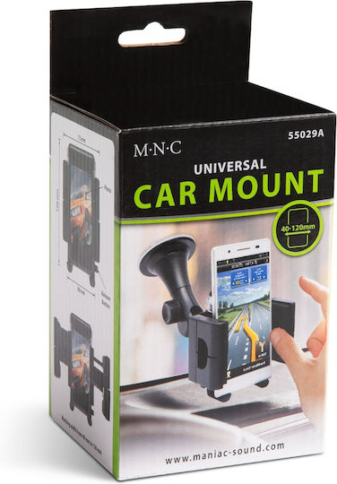 Universal Car Phone Holder Windshield Suction Cup Adjustable 40-120 Mm Rotating Secure Grip