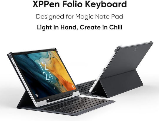 Xp-pen Ack09-a Калъф С Клавиатура Xp-pen Magic Note Pad 3 В 1 Графичен Таблет