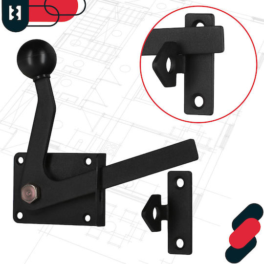 Gate Latch Lock Gate Door Block Black 150 Mm