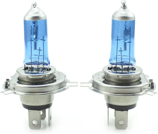 Халогенна Крушка За Автомобил H4 12v 100/90w +130% Яркост Фарове Комплект 2 Броя