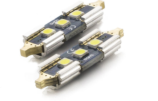 Bec Led Auto C5w 31mm Canbus 3w 350lm 6000k 3 Smd Set 2 Buc Cana355