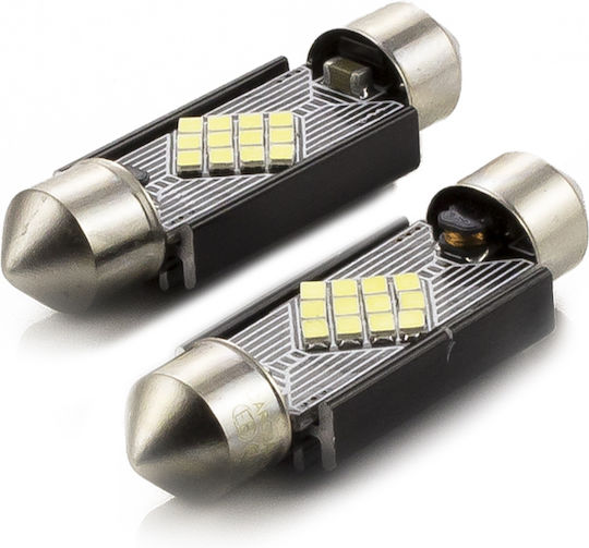 Lămpă Auto Led C5w 39mm Canbus 3w 240lm 6000k 12 Smd Set 2 Buc Can133