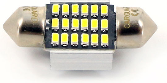 Car Led Bulb C5w 31mm 12v 2w 170lm 18 Smd White Light Set 2 Pcs