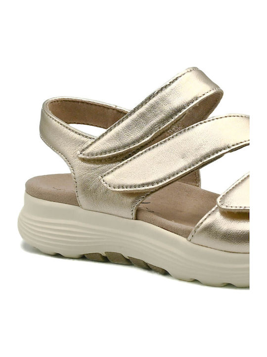 Leather Women's Anatomic Gold Sandals