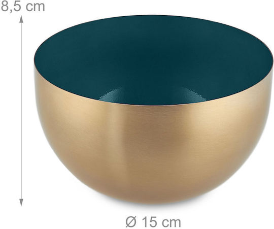 Relaxdays Bol De Amestecare Din Oțel Inoxidabil Cu Capacitate 1lt Diametru 8.5cm Și Înălțime 15cm