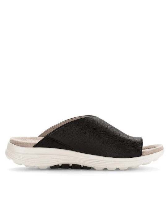 Leather Women's Anatomic Black Sandals