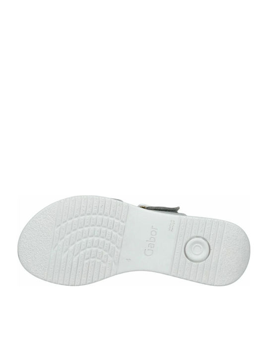 Leather Women's Anatomic Silver Sandals