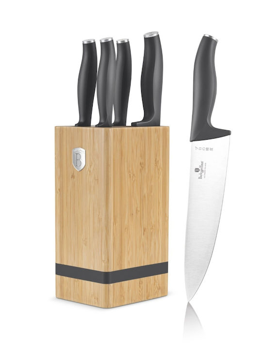 Berlinger Haus Collection Set of Knives with Base from Stainless Steel 6 Pieces