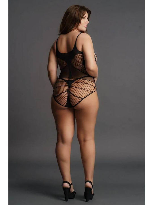 Le Désir Plus Size Sexy Κορμάκι Διχτυωτό Μαύρο Le Désir Plus Size Sexy Κορμάκι Διχτυωτό Μαύρο