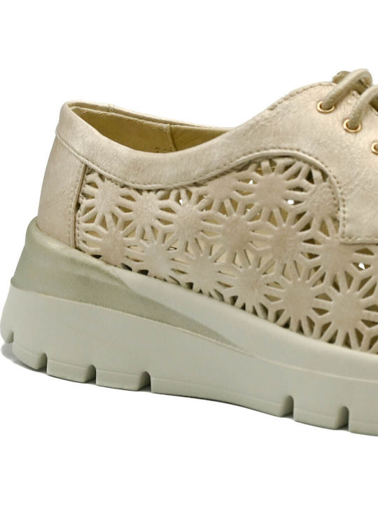 Γυναικεία Ανατομικά Sneakers Μπεζ