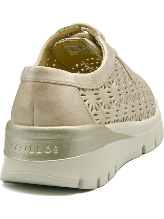 Γυναικεία Ανατομικά Sneakers Μπεζ