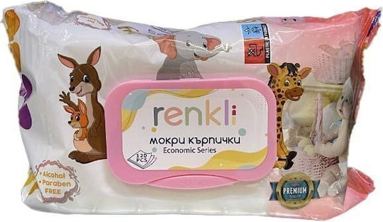 Renkly Premium Baby Μωρομάντηλα 120τμχ
