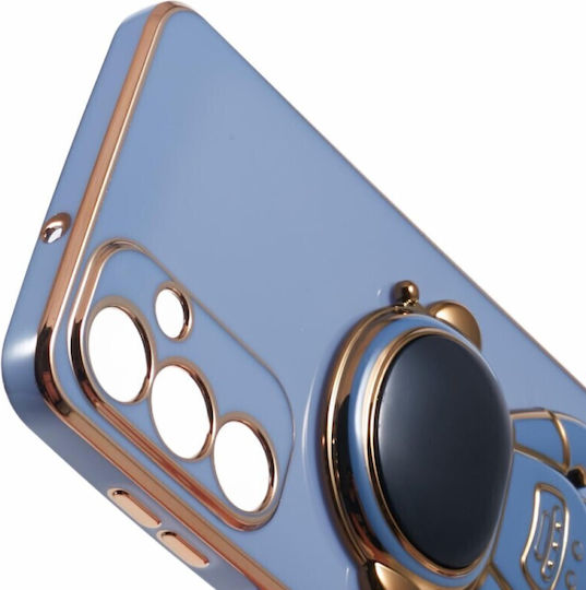 Husă Telefon 2în1 Flippy Compatibilă Samsung Galaxy S24 Plus Husă Tpu Inclusă Suport Tip Astronaut Protecție Cameră Albastră