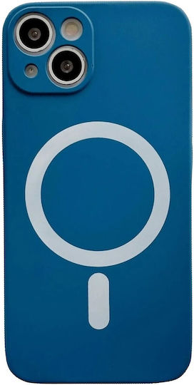 Magsafe Case Apple Iphone 14 Pro Max Silicone Camera Protection Magnetic Wireless Charging Flippy Blue