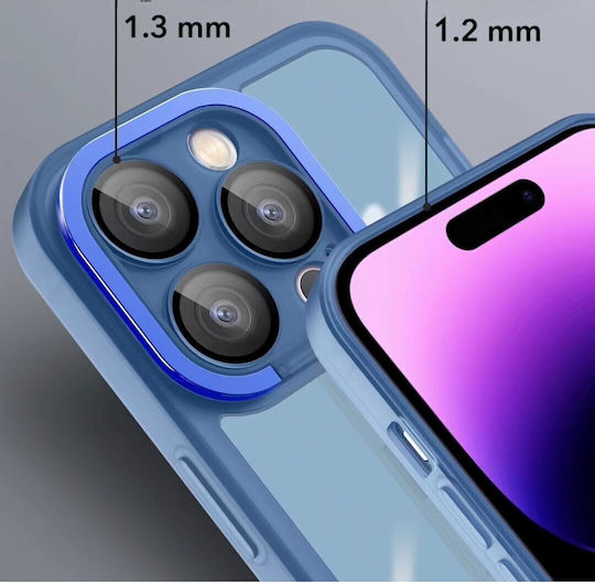 Husă Protectoare Flippy Samsung A03 Suport Cameră Electroplacat 1.5 Mm Grosime Protecție Cameră Albastră