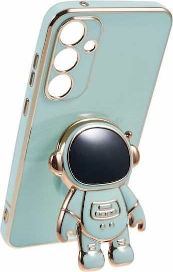 Husă Telefon 2în1 Flippy Compatibilă Samsung Galaxy S24 Ultra Husă Tpu Inclusă Suport Tip Astronaut Protecție Cameră Verde