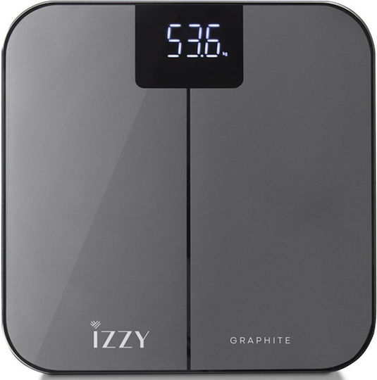 Izzy Ψηφιακή Ζυγαριά 180kg Μαύρη IZ-7009