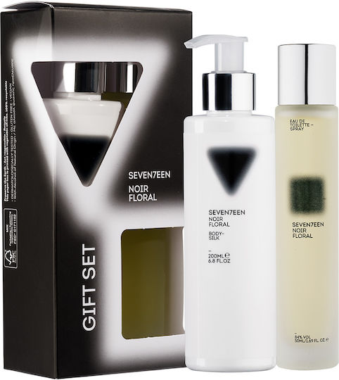 Seventeen Noir Floral Γυναικείο Σετ με Body Lotion