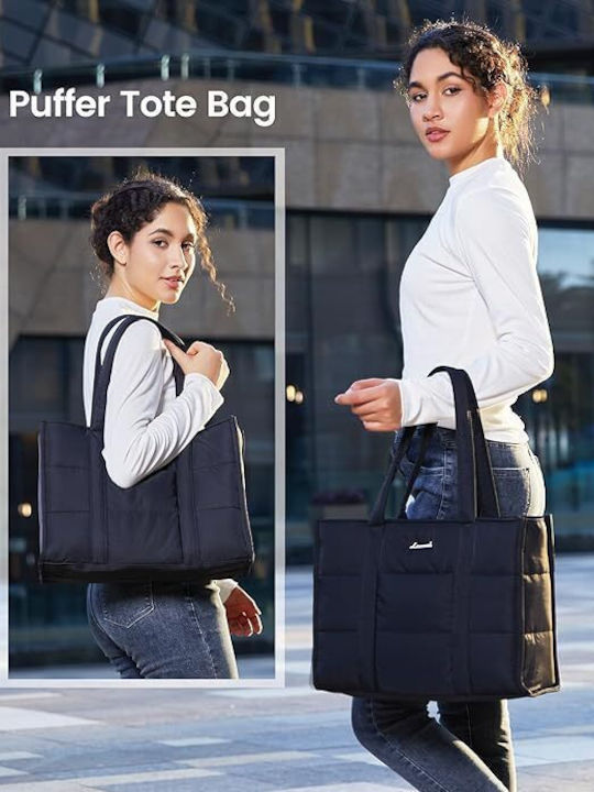 Γυναικεία Τσάντα Shopper Ώμου Μαύρη