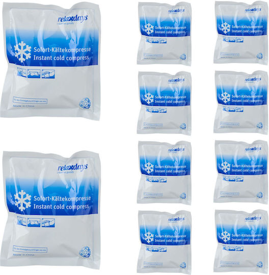Set Comprese Reci Instantanee Relaxdays Alb Albastru 14.5x1.5x12.5 Cm