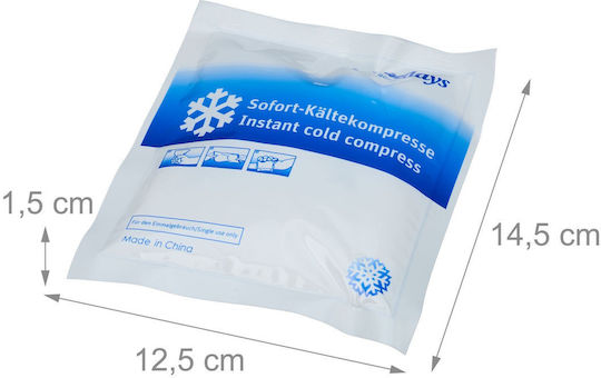 Set Comprese Reci Instantanee Relaxdays Alb Albastru 14.5x1.5x12.5 Cm