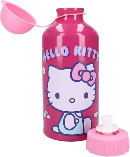 Vadobag Παιδικό Παγούρι Hello Kitty Ανοξείδωτο Φούξια 500ml