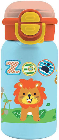 Must Team Stainless Steel Kids Water Bottle Thermos with Straw Multicolour 500ml