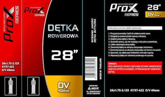 Inner Tube 28 700x 35 38 40 42 Dv Bicycle 40mm Prox