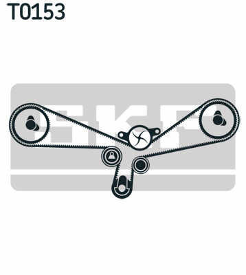 Skf Vkmc 01903-1 Water Pump Timing Belt Set
