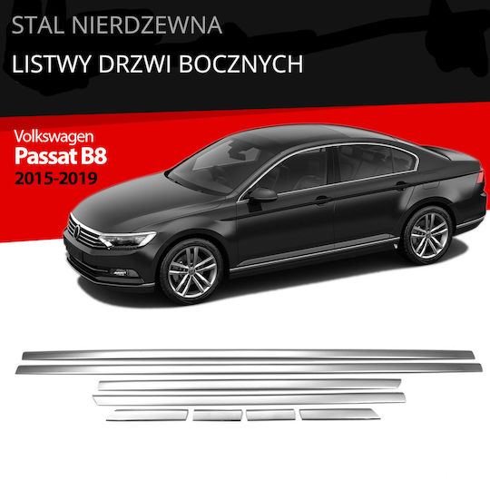 Странични Ленти Неръждаема Стомана Хром Volkswagen Passat B8 2015-2019