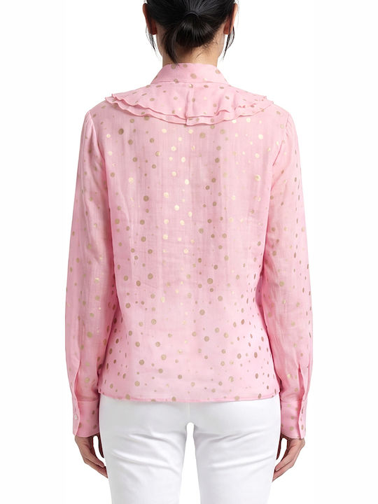 Twenty 29 Damenbluse Langärmelig mit V-Ausschnitt Rosa Twenty 29 Damenbluse Langärmelig mit V-Ausschnitt Rosa