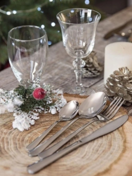 Galicja Set Of Silver Metallic Coffee Tea Spoons 3 Pieces