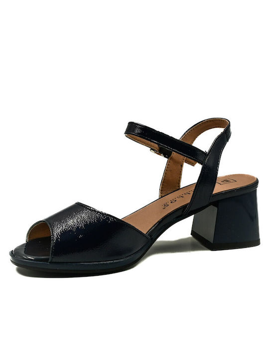 Leather Anatomic Navy Blue Sandals