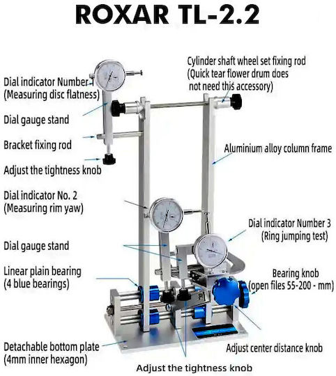 Roxar Toopre Tl-2.2 Professional Bicycle Wheel Truing Stand