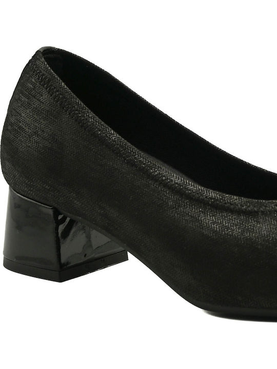 Pumps mit Niedrigem Absatz Schwarz