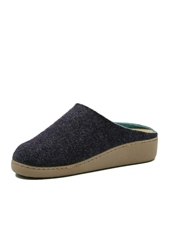 Anatomic Leather Women's Slippers Navy Blue