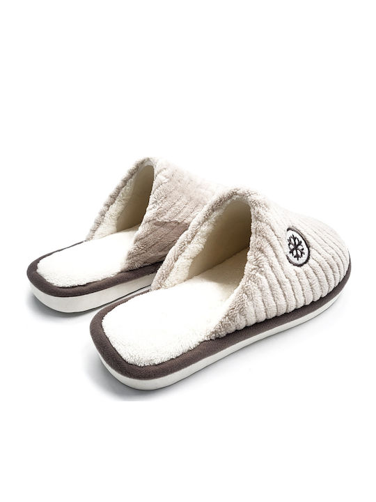 Anatomic Women's Slippers with Fur Beige
