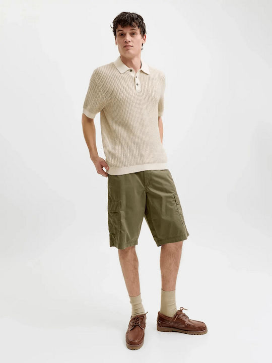 Herren Cargo Shorts Olive Night