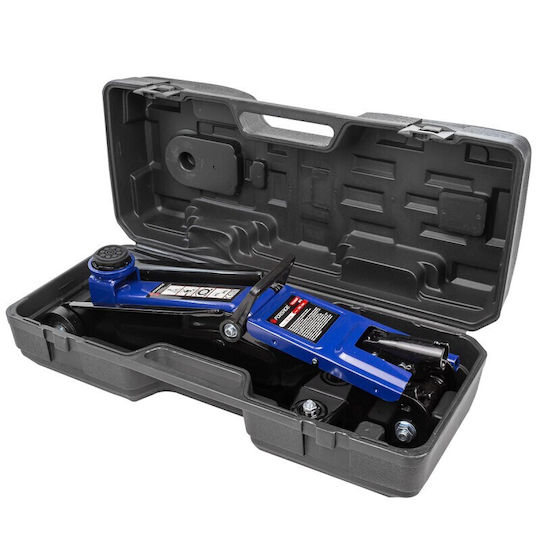 Cric Hidraulic 2 Tone Tip «broască» Valiză + Cauciuc