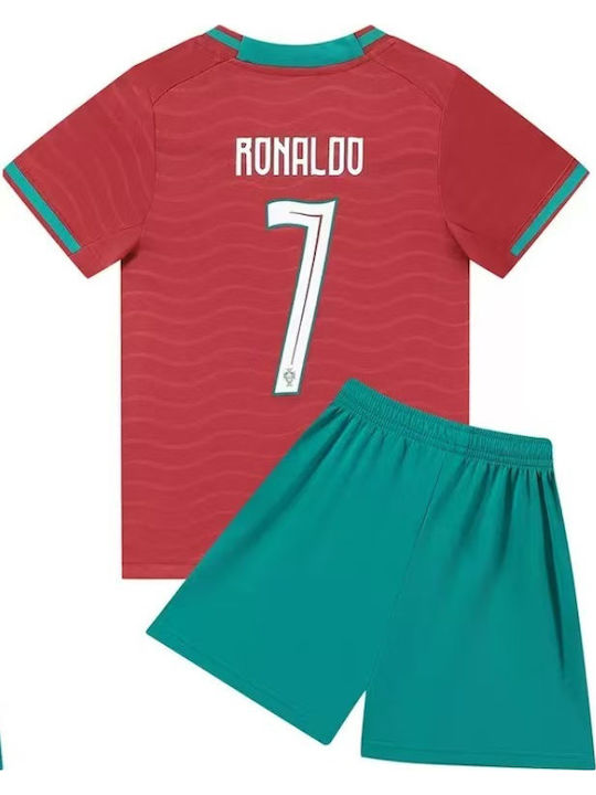King Παιδικό Σετ Ποδοσφαίρου Ronaldo 2026 Εθνικής Πορτογαλίας Home