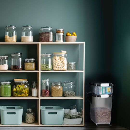 Relaxdays Recipient de Stocare a Alimentelor pentru Câine 46,5cm în Culoare Transparentă
