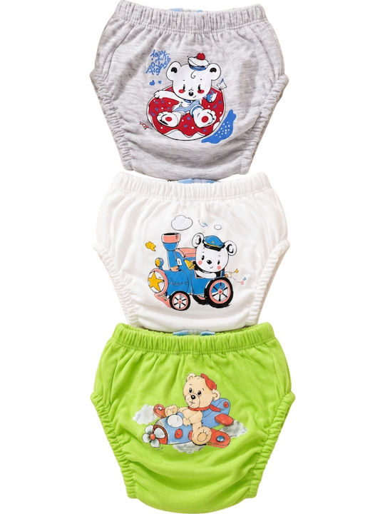 Poopes Kids Underwear Set Potty Training Pants 3 Pieces Multicolour Poopes Kids Underwear Set Potty Training Pants 3 Pieces Multicolour