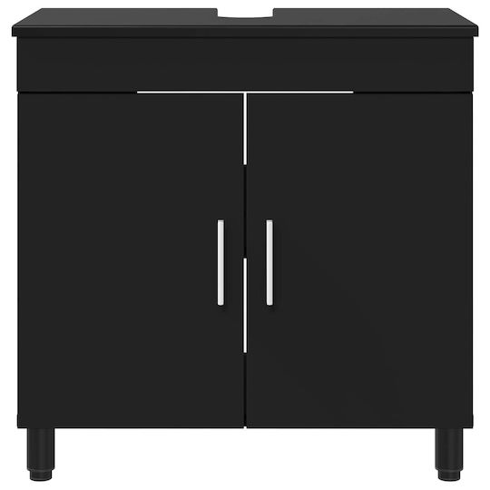 vidaXL Bathroom Vanity Unit without Sink M60xB35xH60cm Black