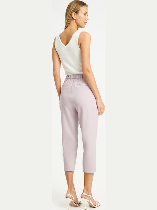 Women's Fabric Trousers Lilac